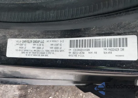 2014 Chrysler 200 Lx from USA, damaged, VIN 1C3CCBAG6EN101604
